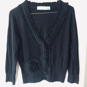 Black Sparrow by Anthropologie cardigan size M